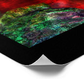 POSTER PERROQUETS HYPER / ARA ROUGE ET BLEU (Coin)