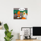 Poster Perruche Drôle en Quarantaine C'est Très Bien Mème (Bureau à domicile)