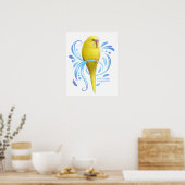 Poster Perruche jaune (Cuisine)