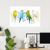 Poster Perruques colorées (Bureau à domicile)