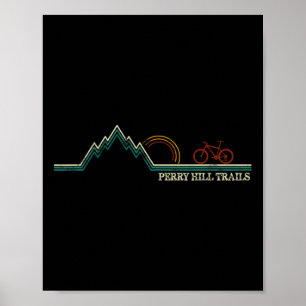 Poster Perry Hill Waterbury, Vermont Vélo tout terrain 