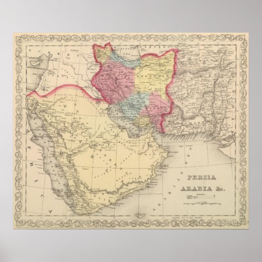 Poster Perse, Arabie 2 (Devant)