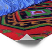 Poster Perse bleue avec poisson crapet (Coin)