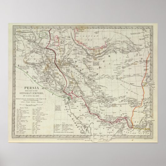 Poster Perse, Empire ottoman (Devant)