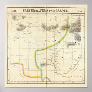 Poster Perse, Kaboul Asie 66