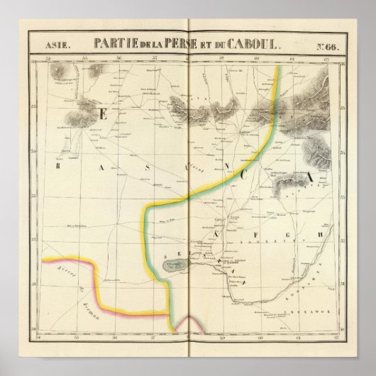 Poster Perse, Kaboul Asie 66 (Devant)
