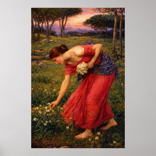 Poster Perséphone par John William Waterhouse (Devant)
