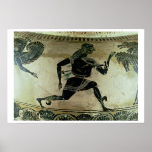 Poster Perseus se sauvant du Gorgons, détail d'A