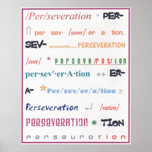 Poster Persévérance (Devant)