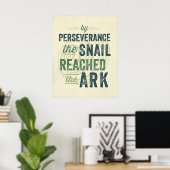 Poster Persévérance (Bureau à domicile)