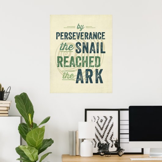 Poster Persévérance (Bureau à domicile)