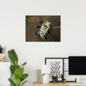 Poster Persévérance arrive sur Mars (Bureau à domicile)