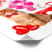 Poster Persian Cat Heart Tree Valentines Day  (Coin)