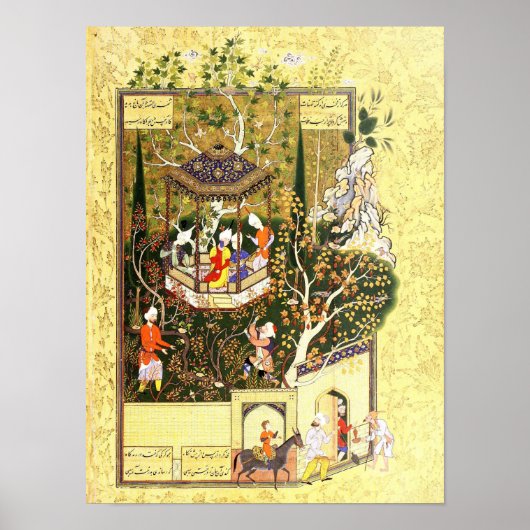 Poster Persian Miniature: Thief in the Orchard (Devant)