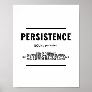 Poster Persistance   Devis motivationnel