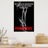 Poster Persistance Formation Bodybuilding Travail dur (Cuisine)