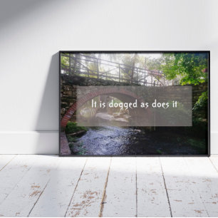 Poster Persistance sagesse dire photo
