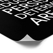Poster Persistance - Succès, Hustère, Motivation Gym (Coin)