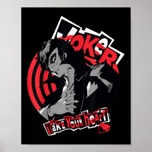 Poster Persona 5 Joker Prenez Votre Coeur Atlus