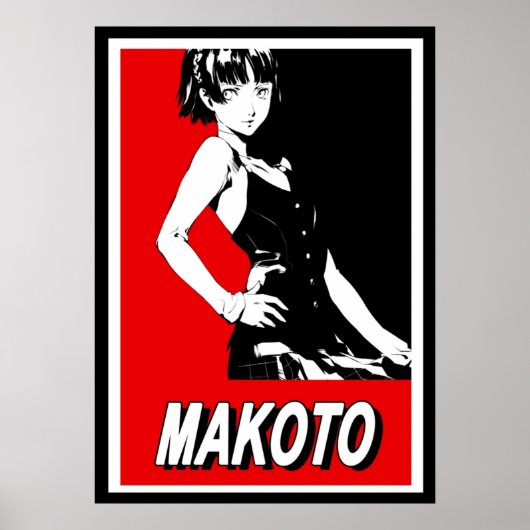 Poster Persona 5 Makoto Niijima Celeb (Devant)