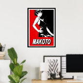Poster Persona 5 Makoto Niijima Celeb (Bureau à domicile)