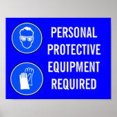 POSTER PERSONAL PROTECTIVE EQUIPMENT REQUIRED (Devant)