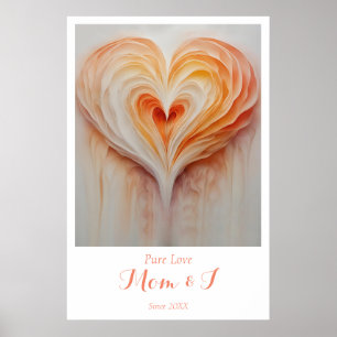 Poster Personalisé "Pure Love" Wall Art - Maman et moi