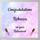 Poster Personalised Retirement (Devant)