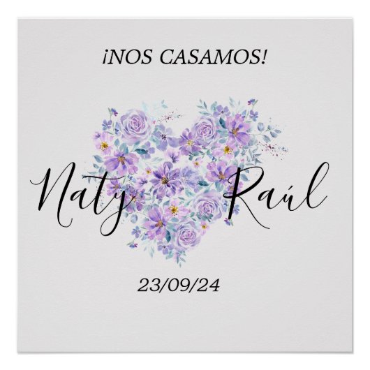 Póster Personalizado para Bodas  Perfect Poster (Voorkant)