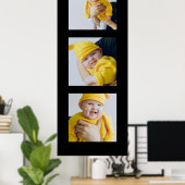 Poster Personalized Add 3 Photographs Custom Made (Bureau à domicile)