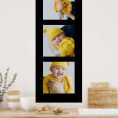 Poster Personalized Add 3 Photographs Custom Made (Cuisine)