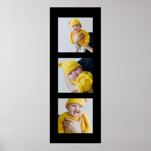 Poster Personalized Add 3 Photographs Custom Made