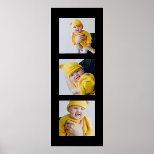 Poster Personalized Add 3 Photographs Custom Made (Devant)