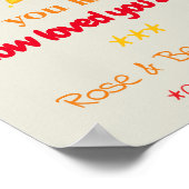 Poster Personalized Baby Triplets Nursery Decor, Stars (Coin)