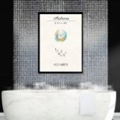 Poster Personalized Boho Aquarius Zodiac Constellation