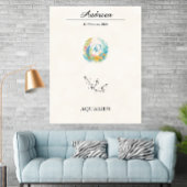 Poster Personalized Boho Aquarius Zodiac Constellation