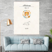 Poster Personalized Boho Leo Zodiac Constellation