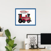Poster Personalized Dimensional Train Art (Bureau à domicile)