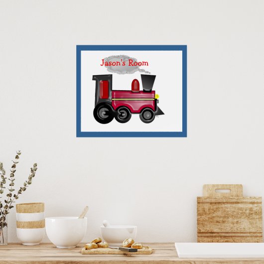 Poster Personalized Dimensional Train Art (Cuisine)
