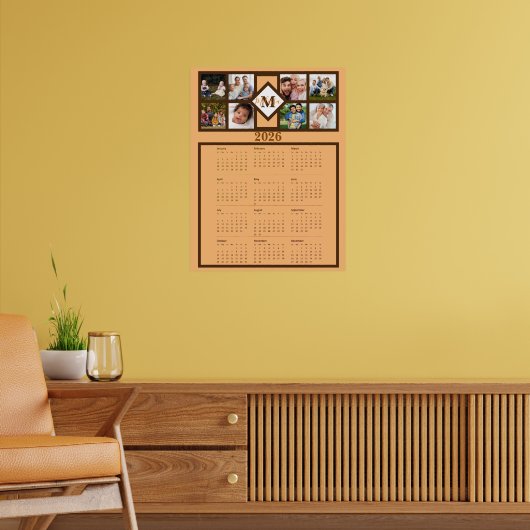 Poster Personalized family photos wall Calendar  (Salon 2)