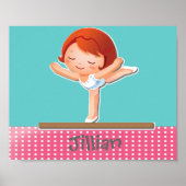 Poster Personalized GYMNASTICS Gift (Devant)