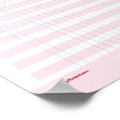 Poster Personalized Habit Tracker Pink Bow  (Coin)