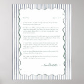 Poster Personalized Letter to Dad Keepsake Print (Devant)