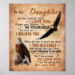 Poster Personalized Letter To My Daughter From Dad,<br><div class="desc">Personalized Letter To My Daughter From Dad, </div>