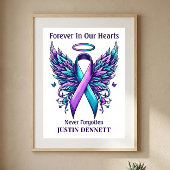 Poster Personalized Loving Memory Suicide Loss Awareness 