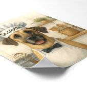 Poster Personalized Name Funny Great Dane Dog Chef (Coin)