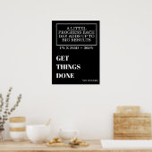 POSTER PERSONALIZED NAME MODERN MINIMAL GET THINGS DONE  (Cuisine)