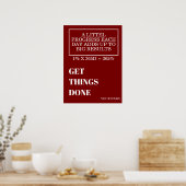 POSTER PERSONALIZED NAME MODERN MINIMAL GET THINGS DONE  (Cuisine)