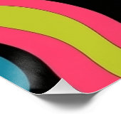 Poster Personalized Neon Abstract Pattern — Retro Design (Coin)