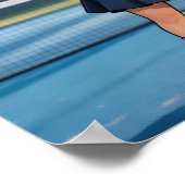 Poster Personalized Paddle/Pickleball Star Caricature Art (Coin)